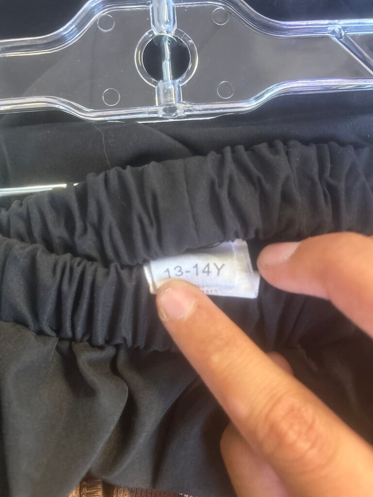 Girls' Black Pants Sized 13-14Y