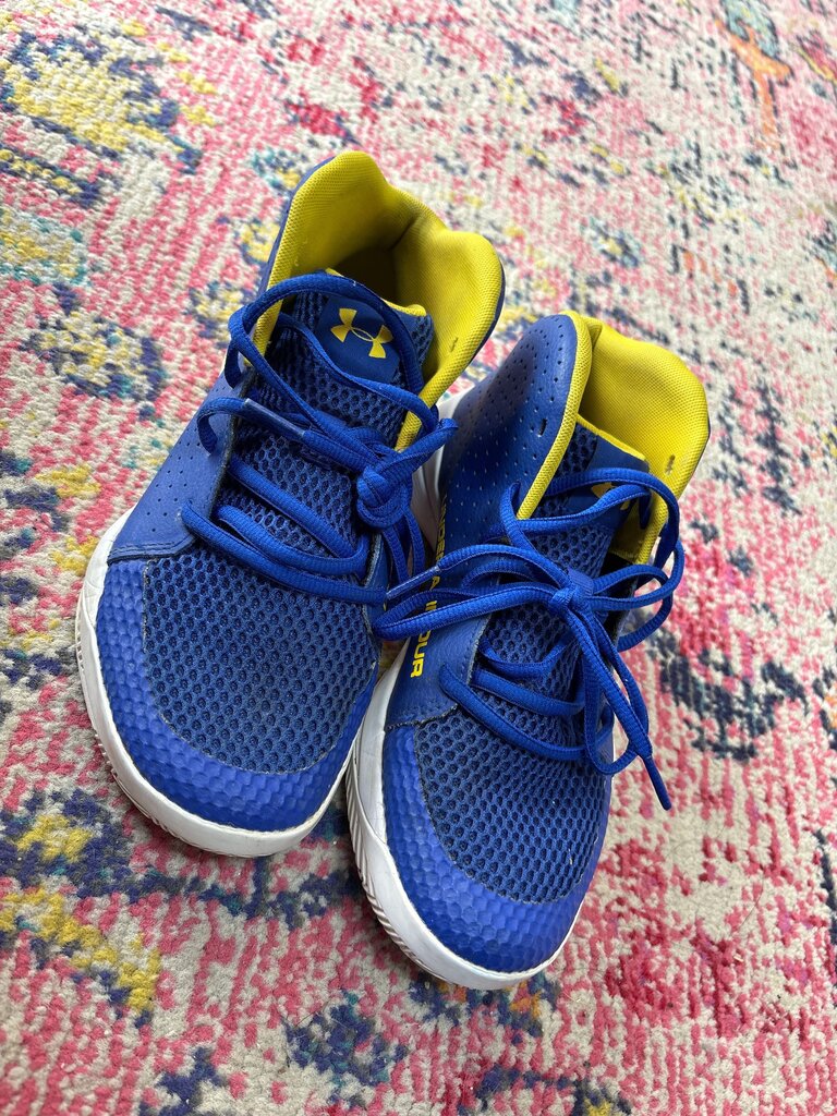 Under Armour Blue and Yellow Athletic Shoes