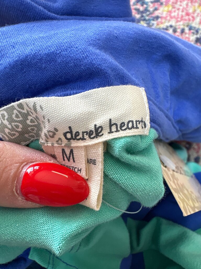 Derek Heart Striped Polo Dress