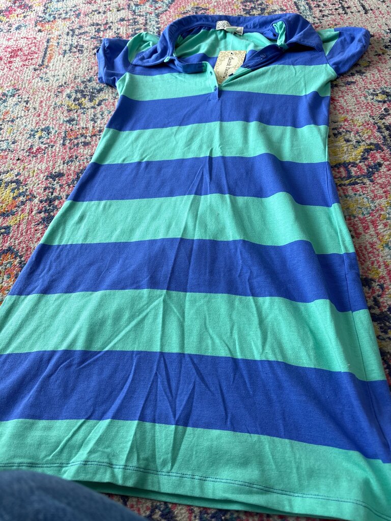 Derek Heart Striped Polo Dress