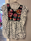 Embroidered Floral Blouse