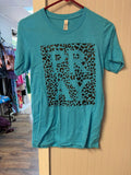 Leopard Print Pray Graphic Tee