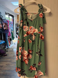 Floral Green Dress