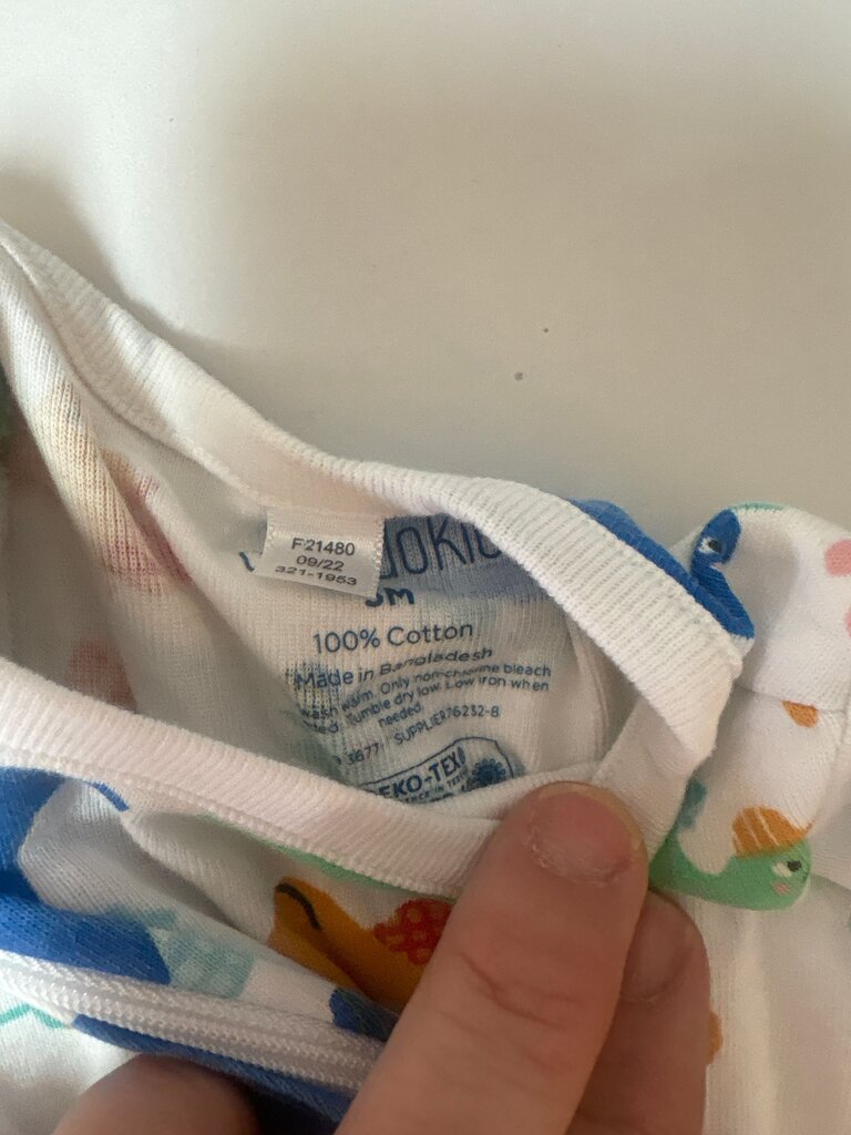 Cute Dinosaur Print Baby Onesie