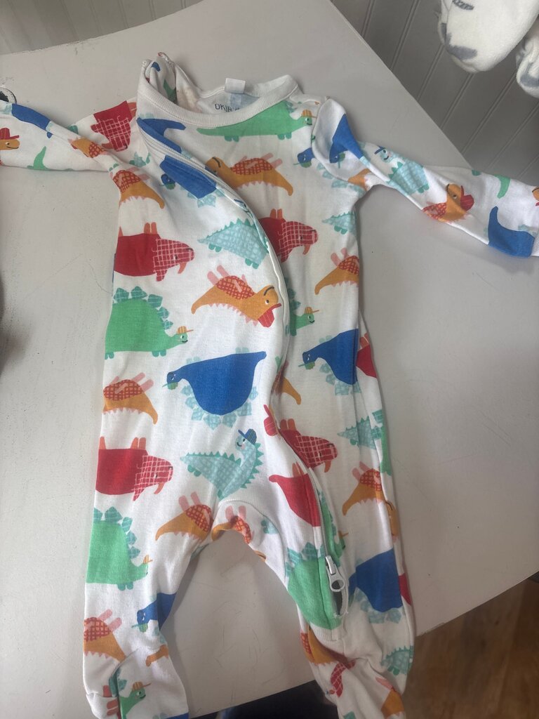 Cute Dinosaur Print Baby Onesie