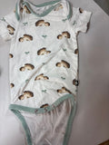 Kyte Baby Hedgehog Print Onesie 0-3 Months