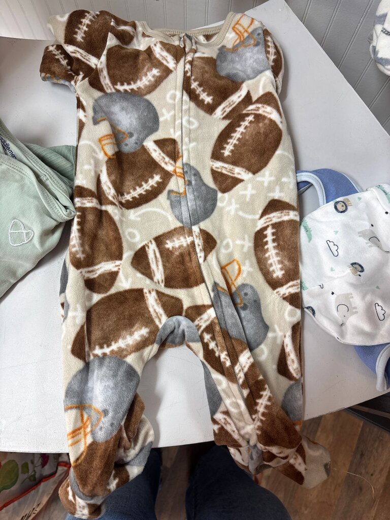 Kids Headquarters Football Print Pajamas