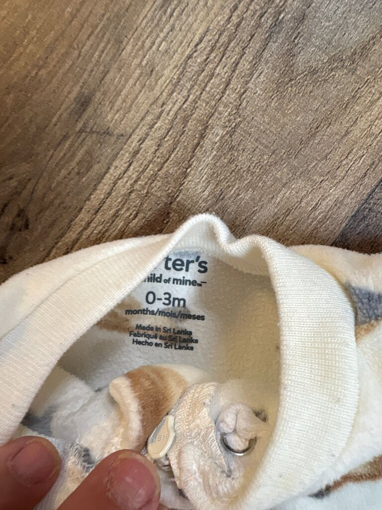 Children's Ocean-Themed Footed Pajamas
