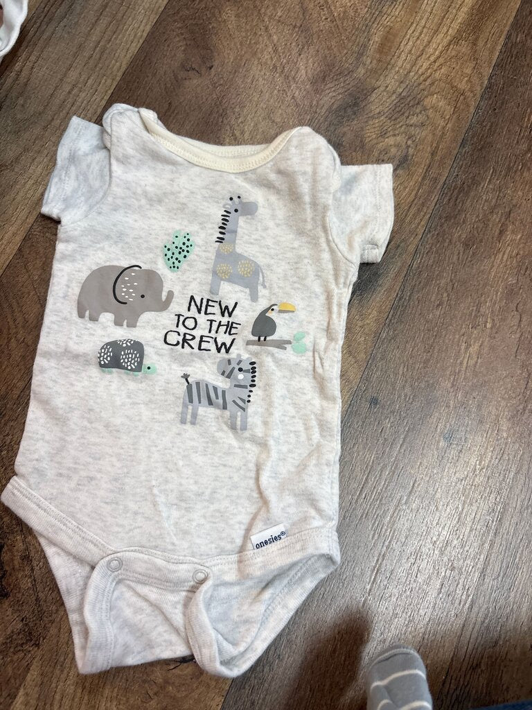 Gerber Organic Boys Onesie New to the Crew