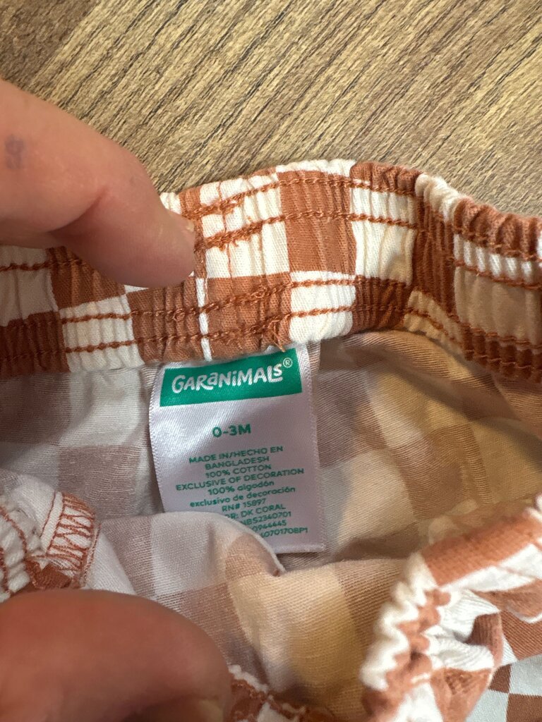 Garanimals Checkered Infant Shorts