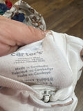 Carter's Newborn Footed Pajamas with Cookie and Milk Print