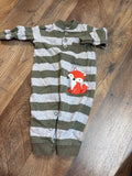 Just One You Made by Carter's Striped Fox Baby Romper
