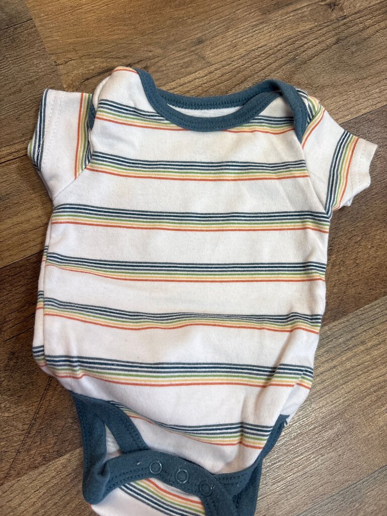 Chick Pea Striped Baby Bodysuit