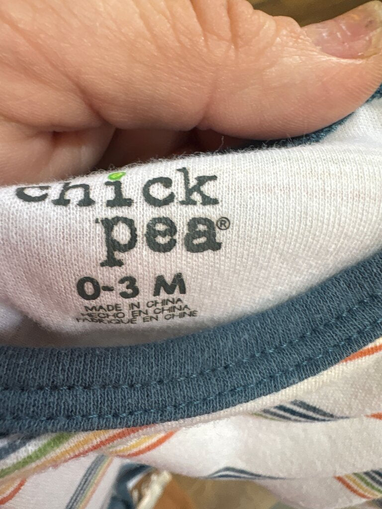 Chick Pea Striped Baby Bodysuit