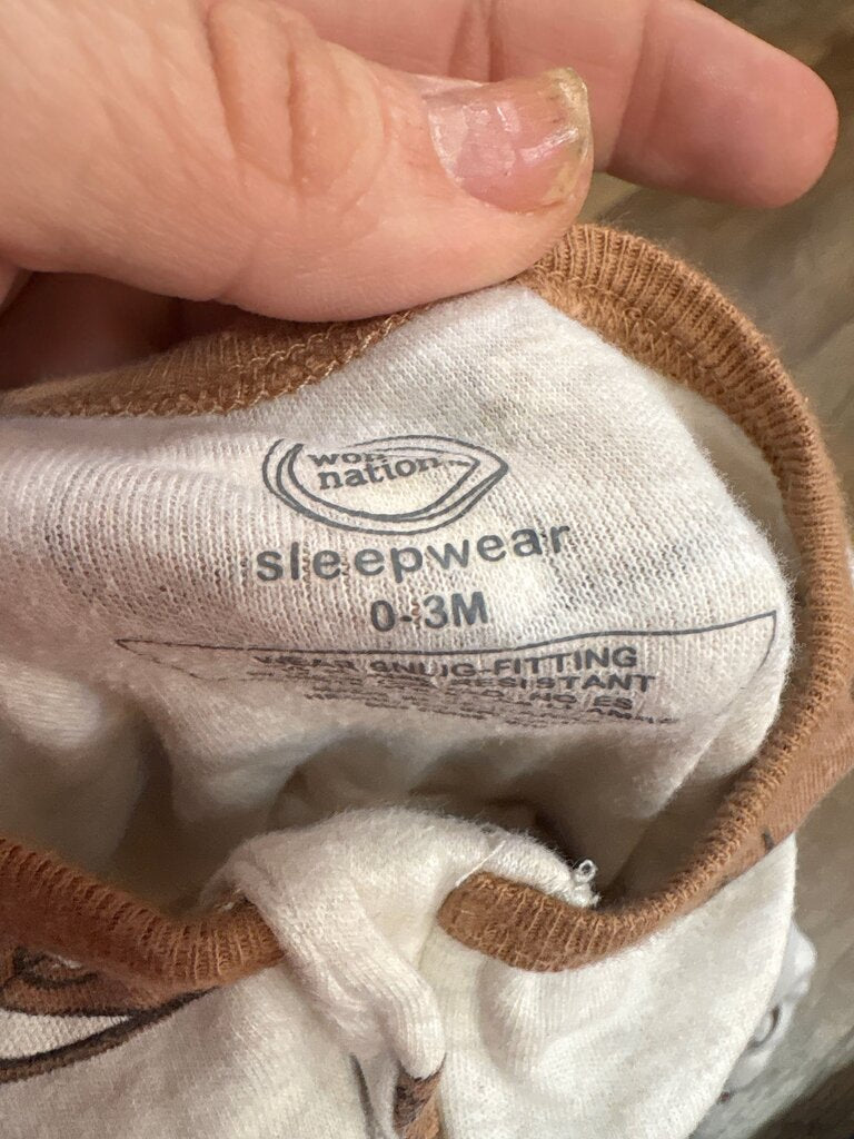 Football Print Baby Sleepwear