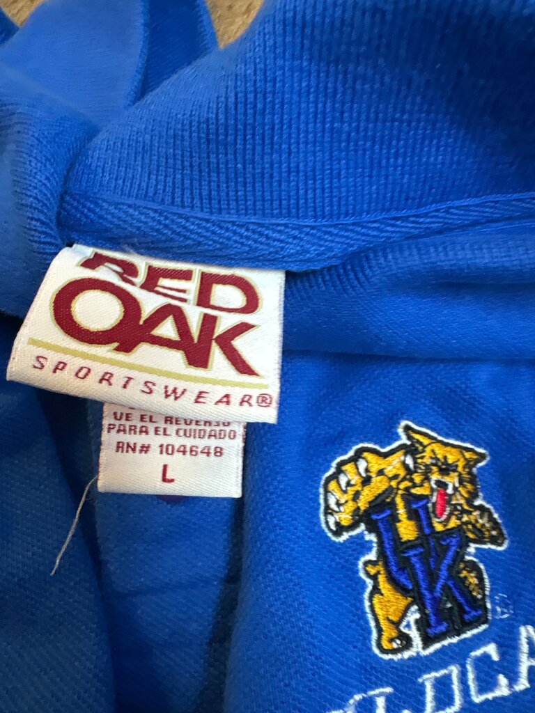 Red Oak Kentucky Wildcats Long Sleeve Polo Shirt