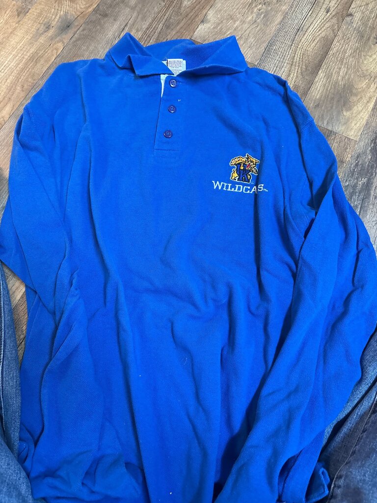 Red Oak Kentucky Wildcats Long Sleeve Polo Shirt