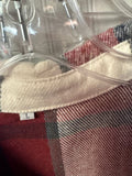 Red and Gray Plaid Flannel Shirt
