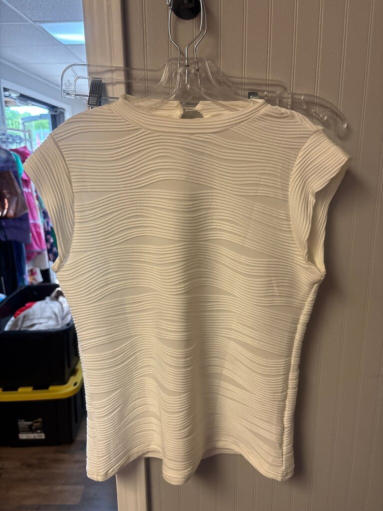 Emery Rose Textured White Top
