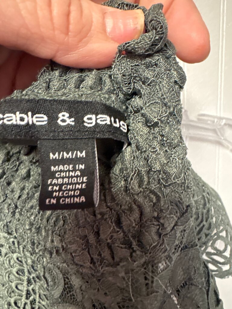 Cable & Gauge Feminine Lace Top