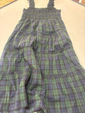 J.Crew Green and Blue Plaid Maxi Dress