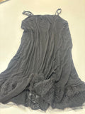 Black Lace Trim Camisole Nightgown