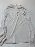 Crown & Ivy Long Sleeve Top with Frilled Neckline