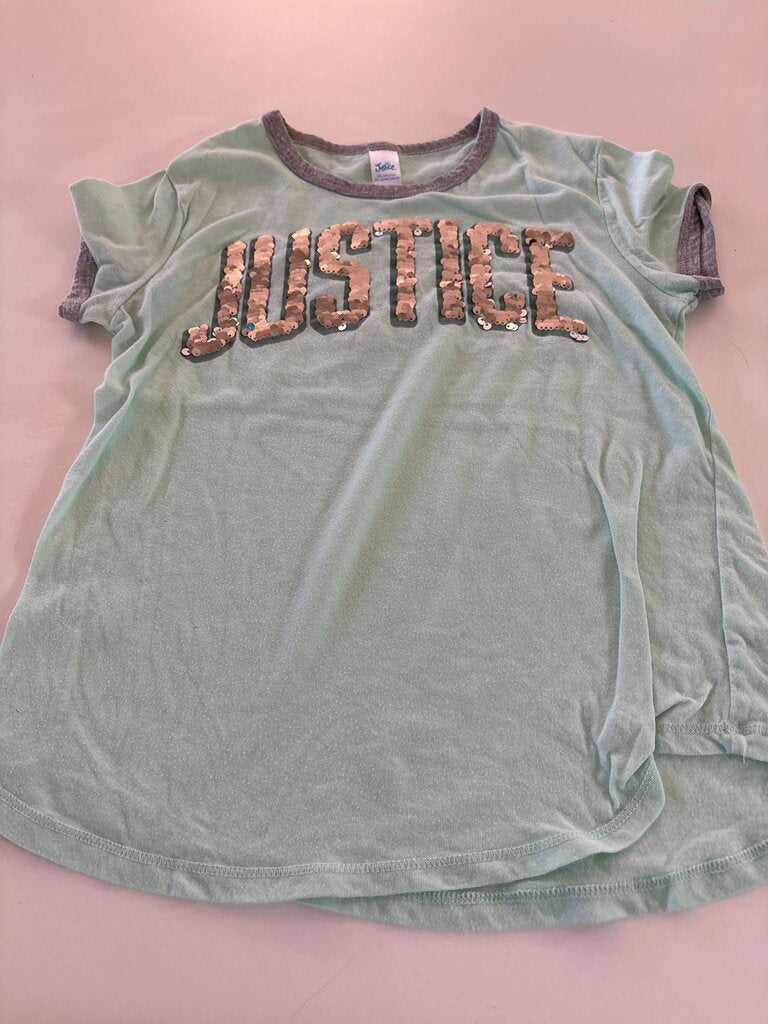 Justice Mint Green Sequin T-Shirt