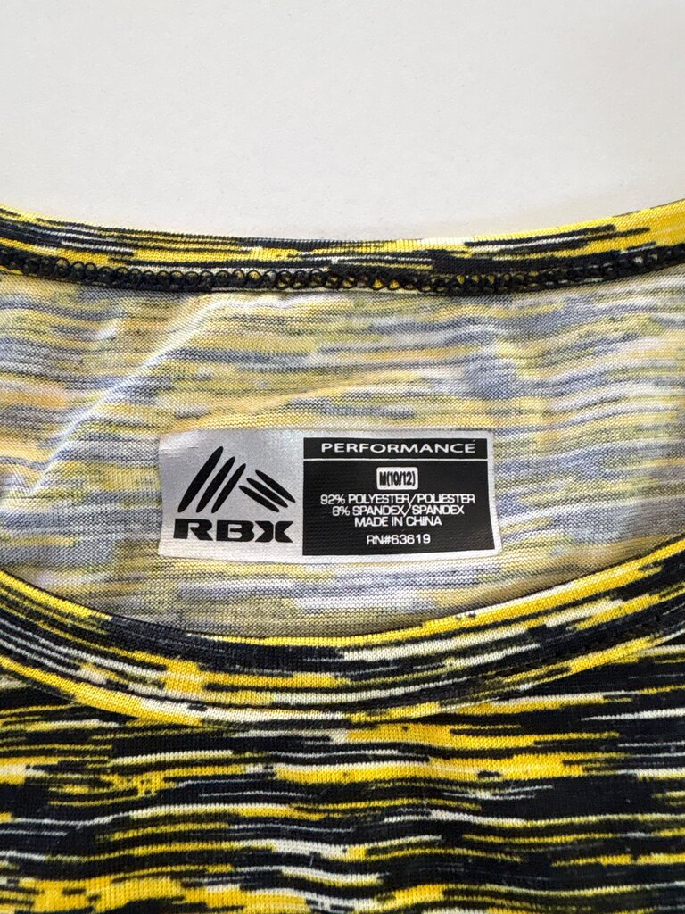 RBX Performance Athletic Shirt Yellow and Black