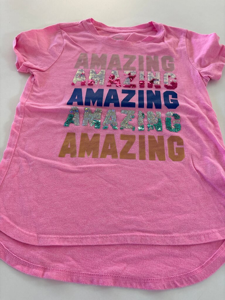 Wonder Nation Pink T-Shirt with Sequins
