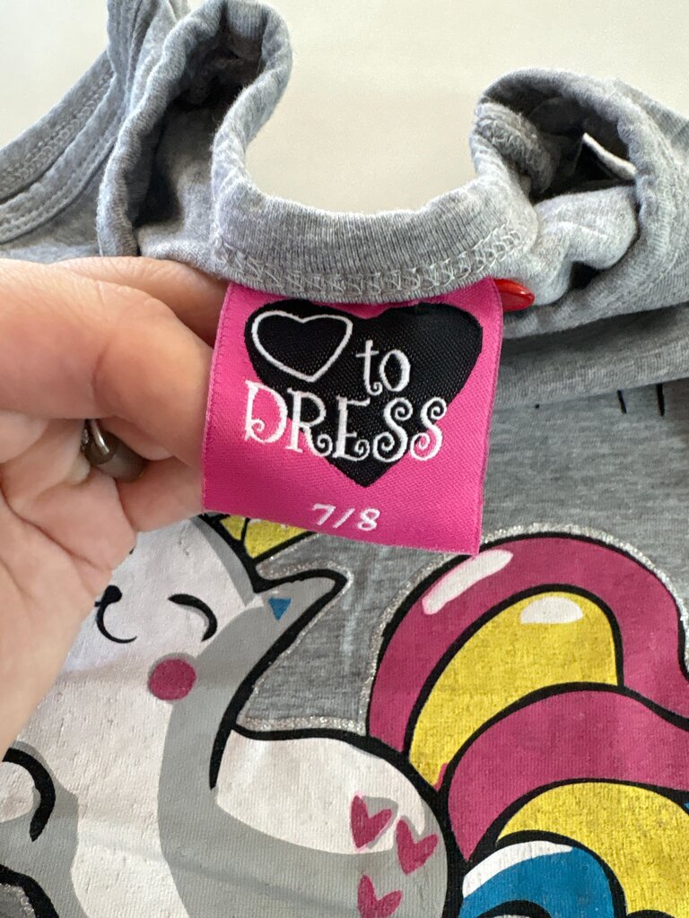 Girls' Gray Caticorn T-Shirt