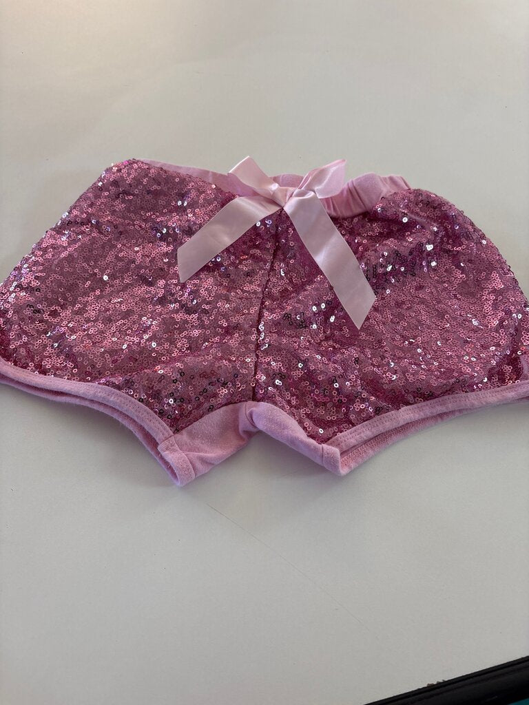 Girls' Pink Sparkly Shorts