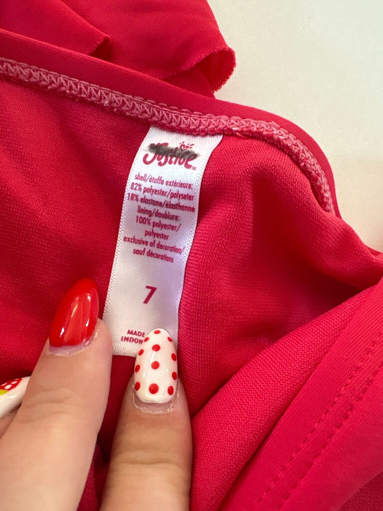 Girls' Red Swim Set