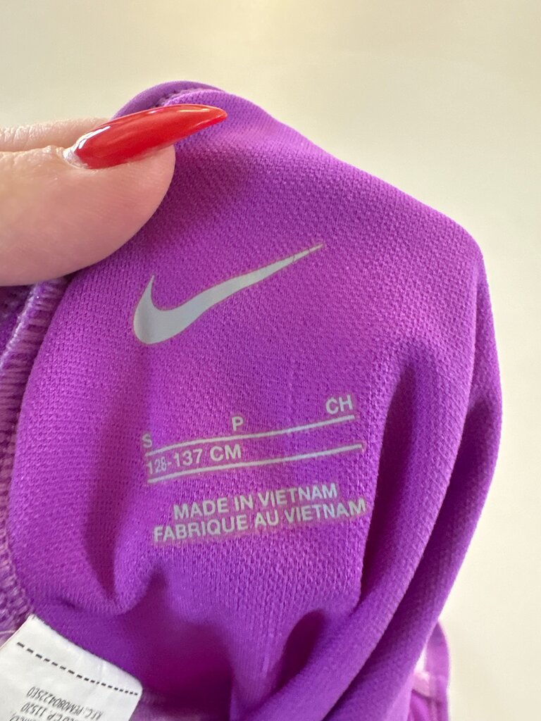 Nike Girls' Purple Camouflage Swimsuit