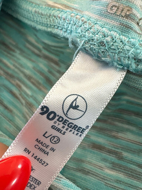 90 Degree by Reflex Girls' Aqua Athletic Shorts