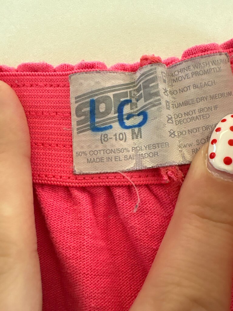 Soffe Girls Pink Shorts