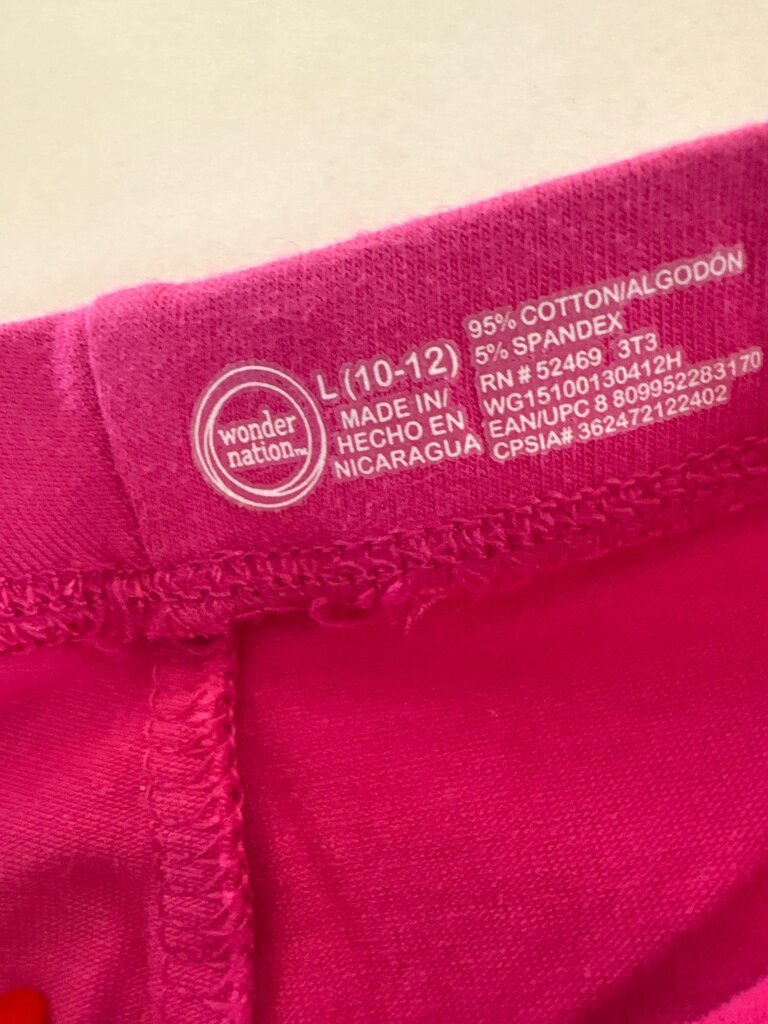 Wonder Nation Girls' Pink Leggings