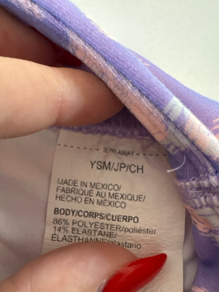 Purple and Pink Patterned Shorts