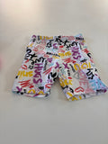 Wonder Nation Girls' Colorful Graphic Shorts