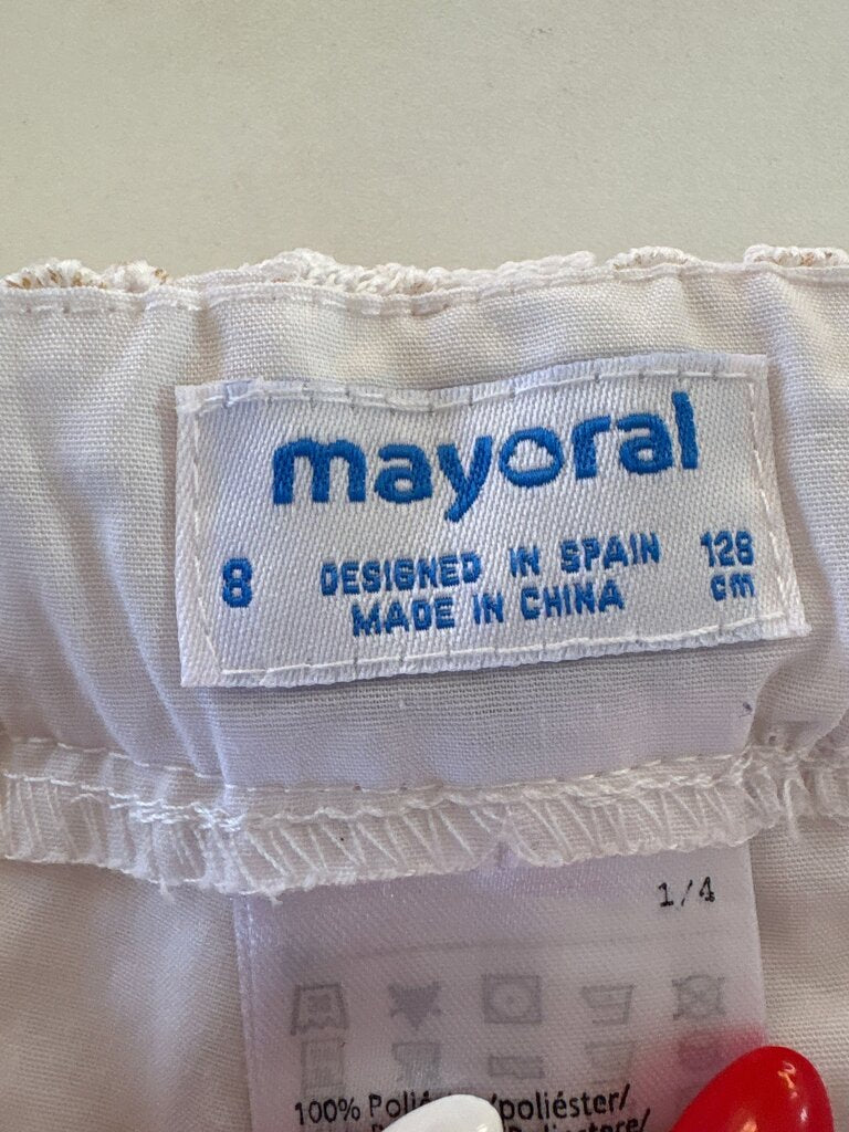 Mayoral Floral Lace Shorts