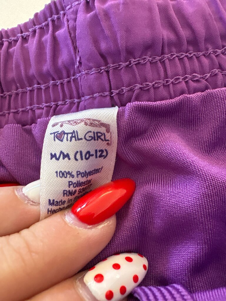 Total Girl Girls' Purple Athletic Shorts