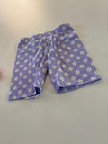 Wonder Nation Girls' Purple Floral Print Shorts