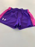 Under Armour Girls' Loose Fit Purple Shorts