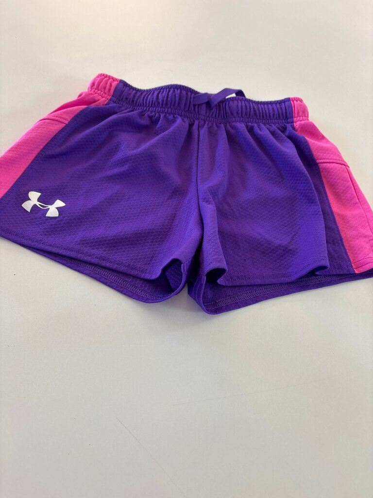 Under Armour Girls' Loose Fit Purple Shorts