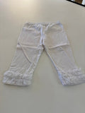 White Ruffled Baby Leggings