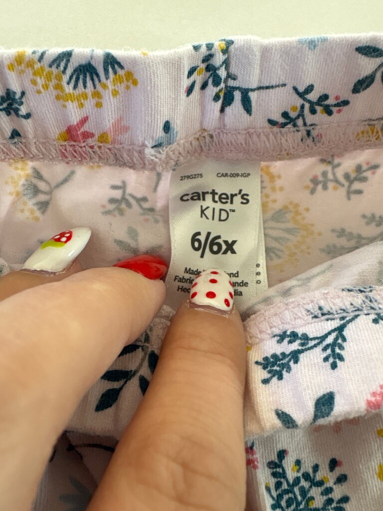 Carter's Kids Floral Leggings 6/6X