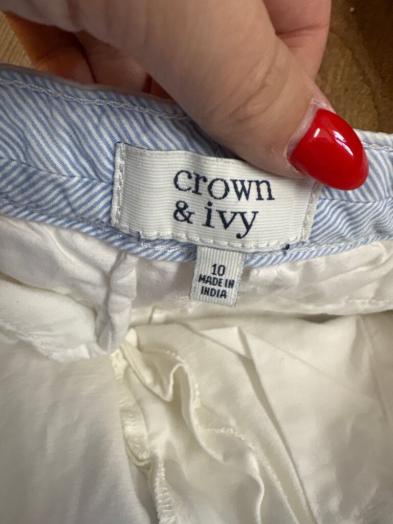 Crown & Ivy Girls' White Shorts