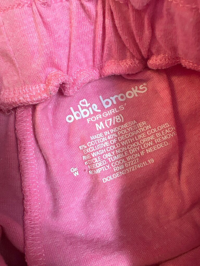 Ollie Brooks Pink Girls Shorts Size M (7/8)
