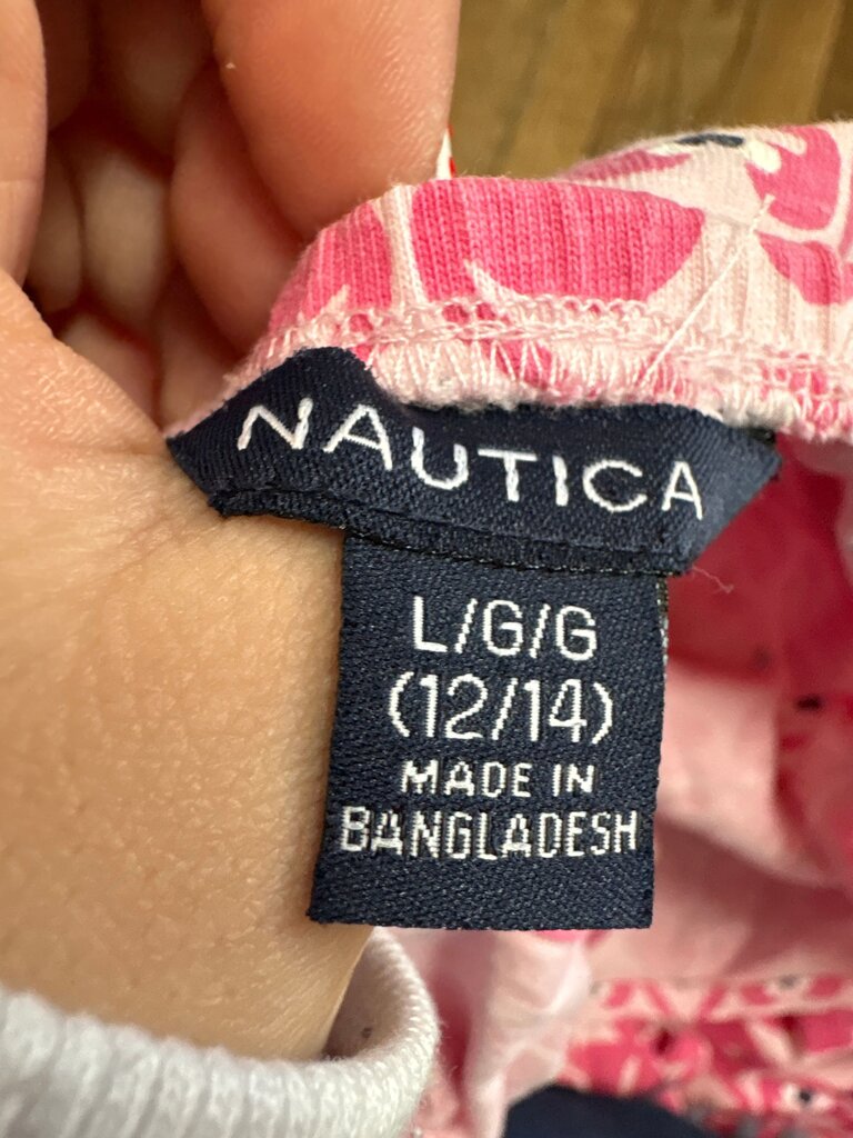 Nautica Flamingo Print Girls Romper