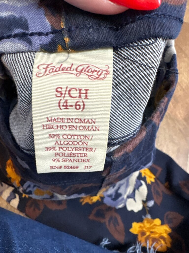Faded Glory Floral Print Pants